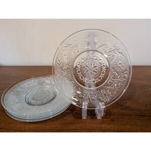 Anchor Hocking Sandwich Clear 6" Bread & Butter Plate – Vintage Pressed Glass